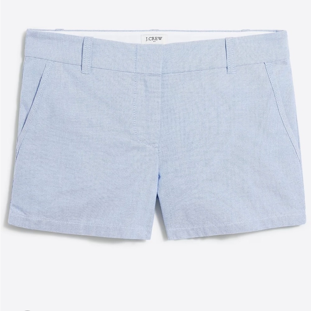 J. Crew Oxford Women’s 3.5 in Light Blue Shorts